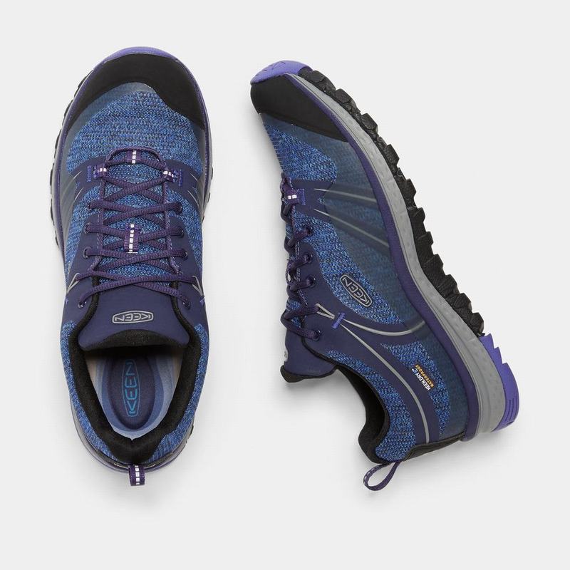 Keen Terradora Waterproof Womens Hiking Shoes Navy Online Sale (8034-HWDFJ)